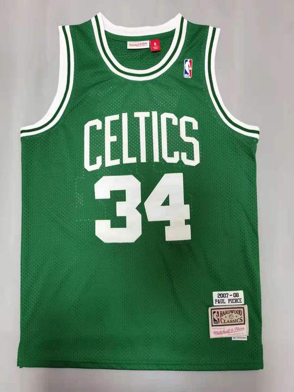 Men Boston Celtics #34 Pierce Green Throwback Best mesh 2021 NBA Jersey